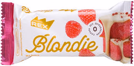 PROTEIN REX , Пирожное протеиновое "Блонди" Малина, 50г