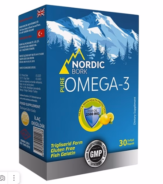 NORDIC BORK OMEGA-3, 30 капсул
