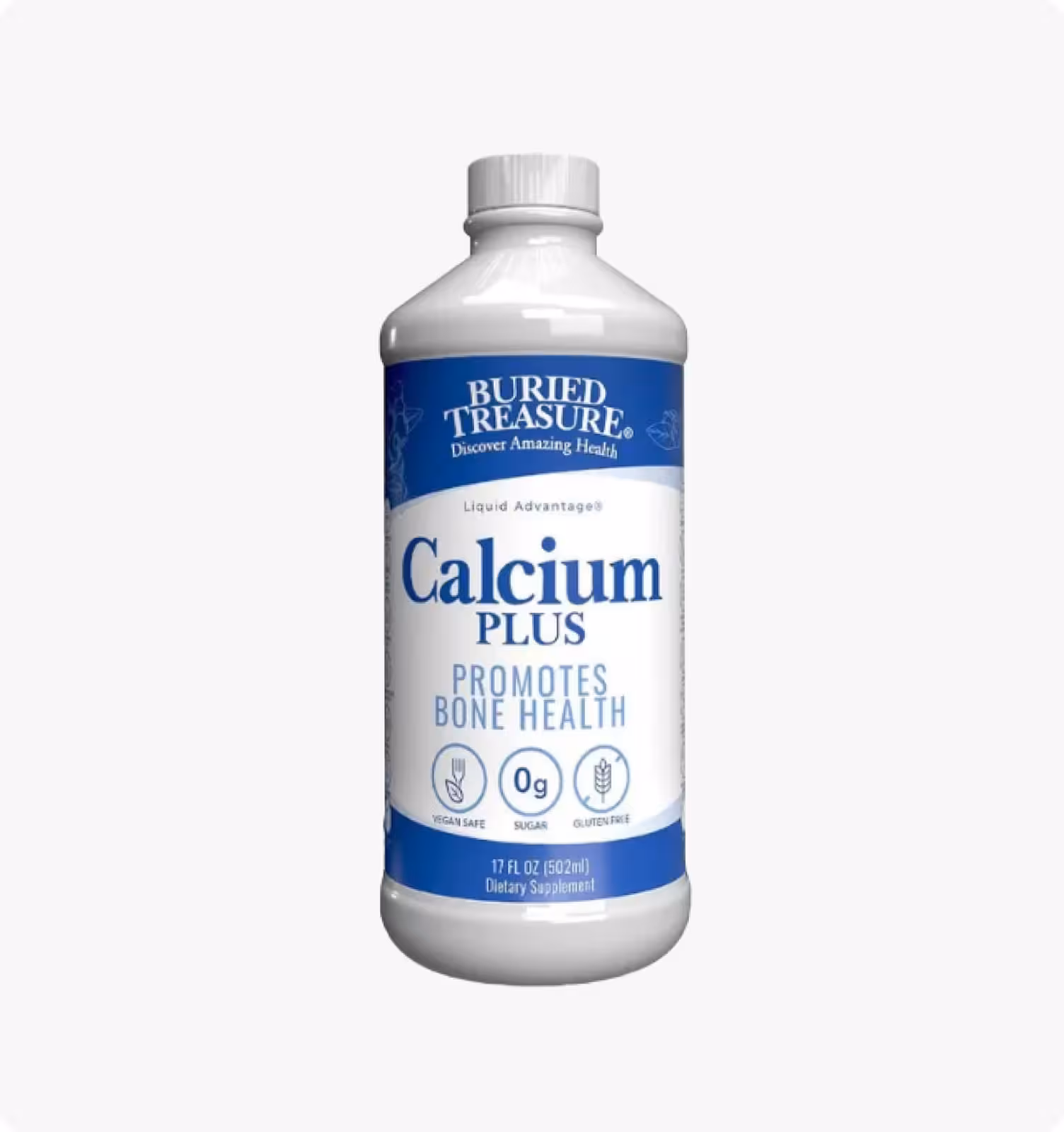 Buried Treasure, Calcium Plus, Кальции, Вкус голубики, 496 мл