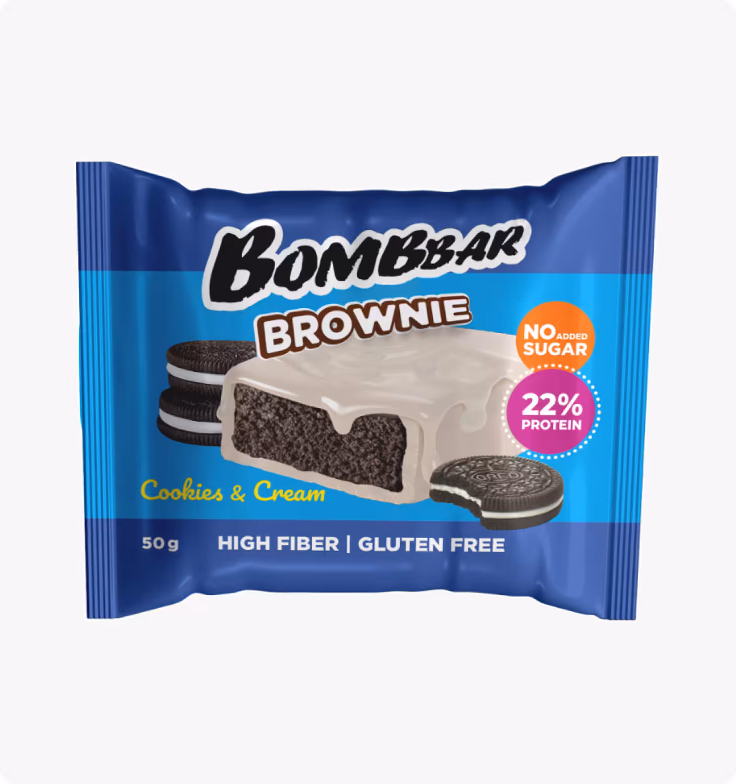 BombBar, Протеиновое печенье "Брауни печенье-крем, 50г