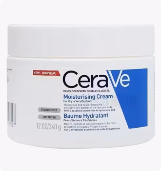 CeraVe, Увлажняющий крем  для сухой и очень сухой кожи лица и тела, 340 мл