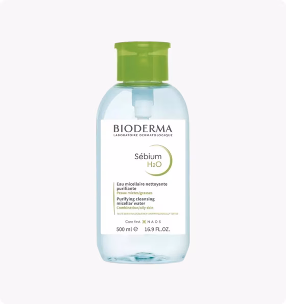 BIODERMA, Sébium H2O, Мицеллярная вода (помпа), 500 мл