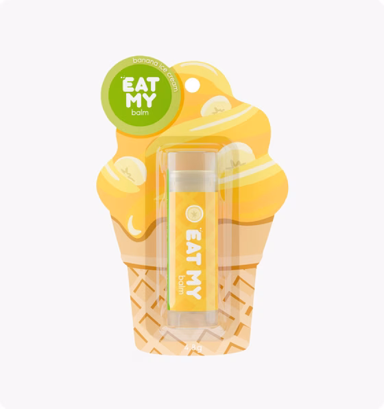 Eat My, Бальзам для губ "Банановый пломбир", 4,8 г
