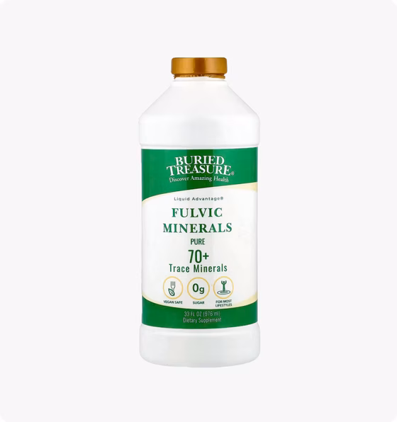 Buried Treasure, Fulvic Minerals, Вкус малины, 976 мл