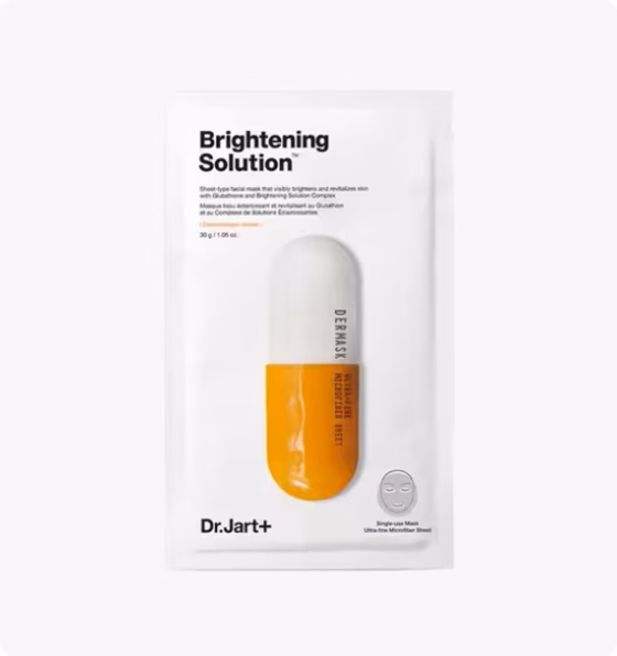 Dr.Jart+ Dermask Micro Jet Brightening Solution, Осветляющая маска-детокс для лица, 30 г