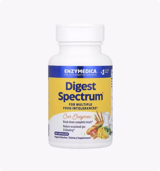 Enzymedica, Digest Spectrum, ферменты для пищеварения, 90 капсул