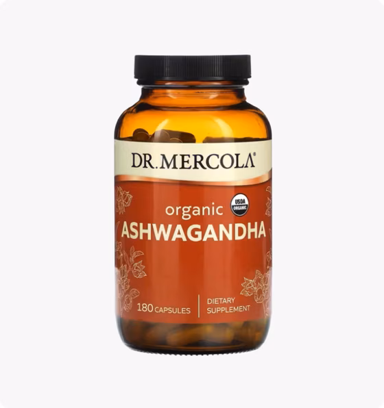 Dr. Mercola, Органическая ашваганда, 180 капсул