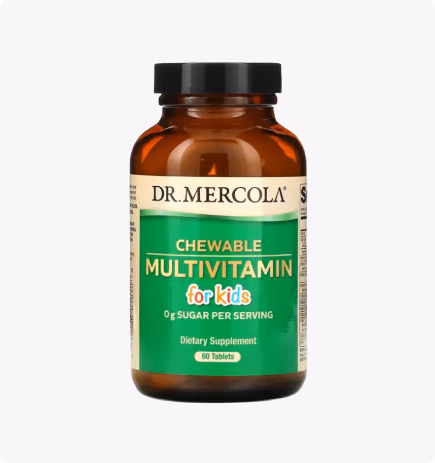 Dr. Mercola, Жевательные мультивитамины для детей, 60 таблеток