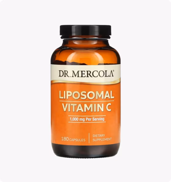 Dr. Mercola, липосомальный витамин С, 1000 мг, 180 капсул