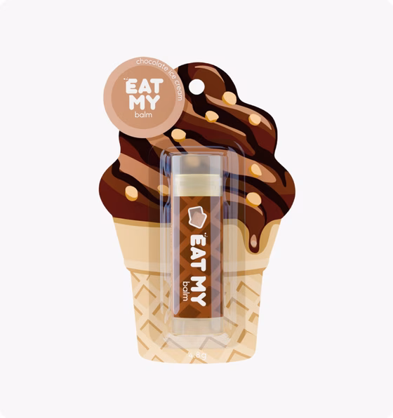 Eat My, Бальзам для губ "Шоколадный пломбир", 4,8 г