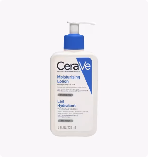 CeraVe, Увлажняющий лосьон для сухой и очень сухой кожи лица и тела, 236 мл