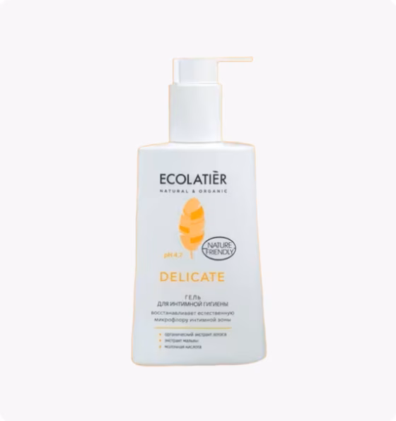 ECOLAB, Гель Для Интимной Гигиены Delicate С Органическим Экстрактом Лотоса, 250 Мл