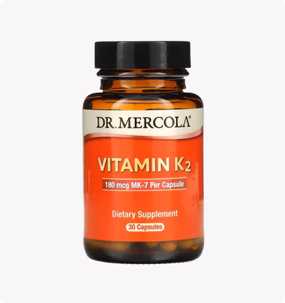 Dr. Mercola, Витамин K2, 180 мкг, 30 капсул