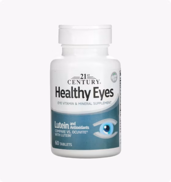 21st Century, Healthy Eyes (здоровые глаза) с лютеином, 60 таблеток