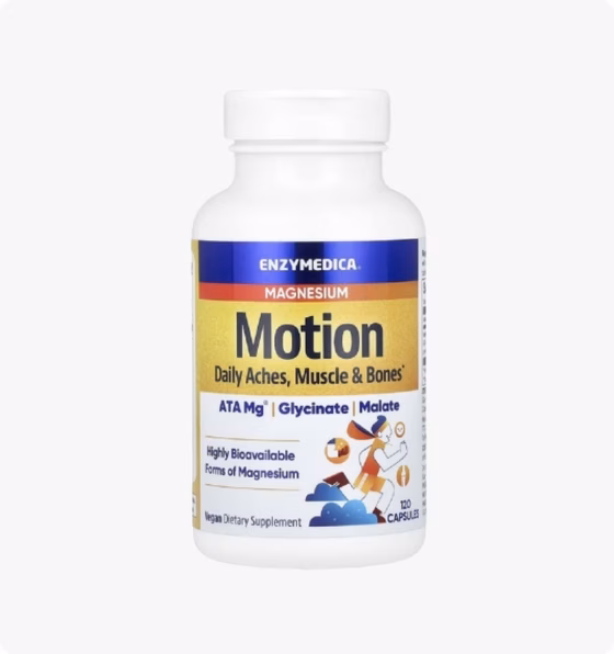 Enzymedica ,Magnesium motion (магний, глицин) 60 растительных капсул