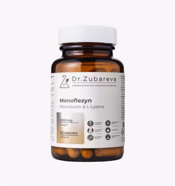 Dr.Zubareva, Монофлезин, 60 капсул