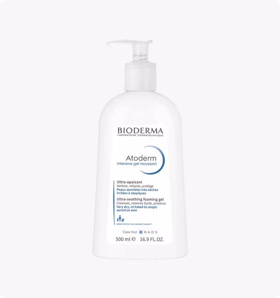 BIODERMA, Atoderm Intensive Gel Moussant, Гель очищающий интенсив, 500 мл