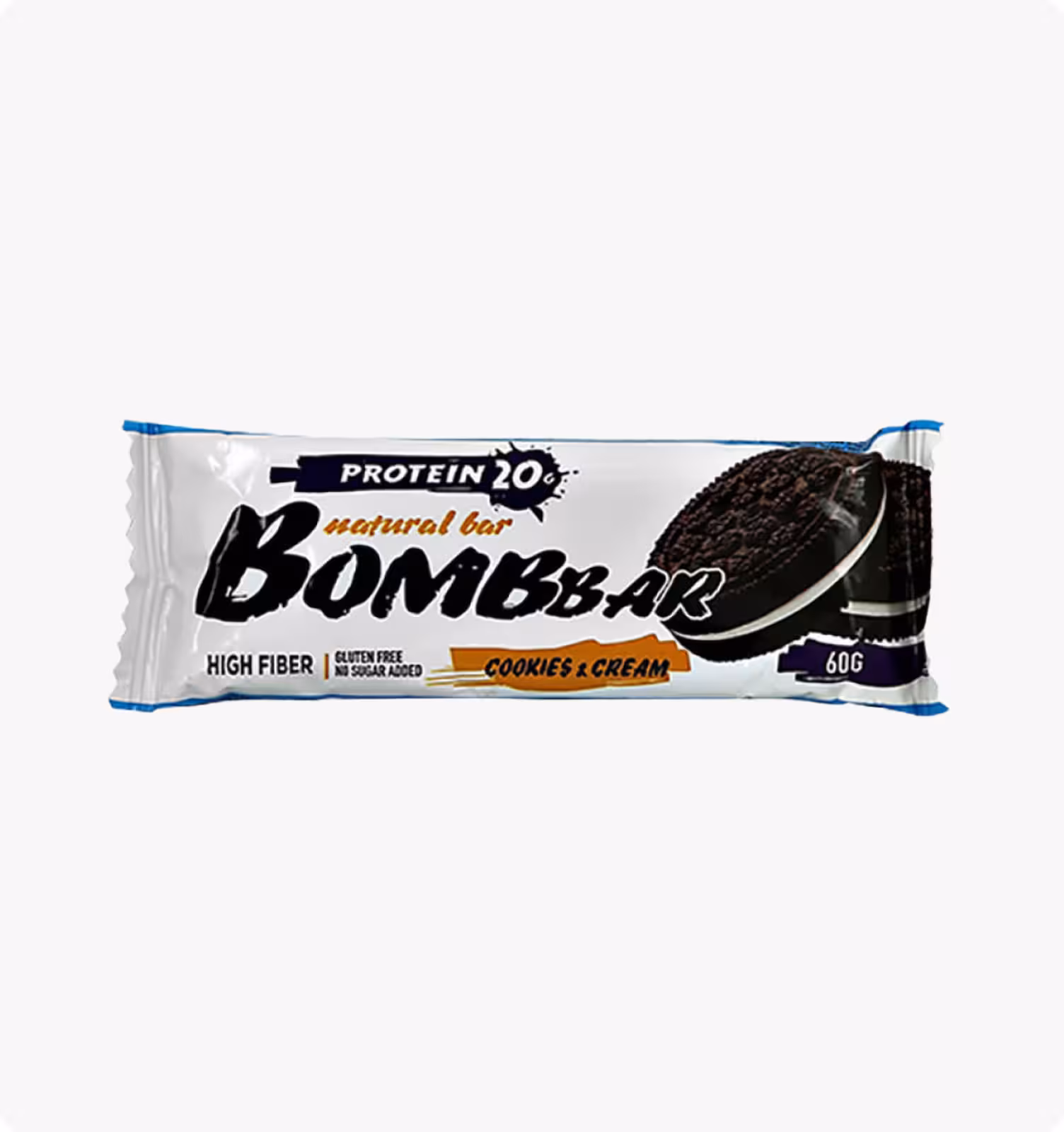 BOMBBAR, Protein, Батончик неглазированный со вкусом печенье-крем, 60 гр.