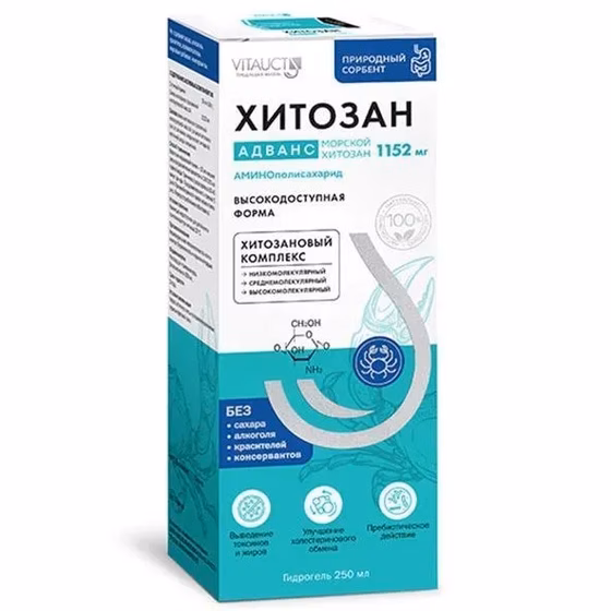 VITAUCT, Хитозан Адванс, раствор, 250 мл