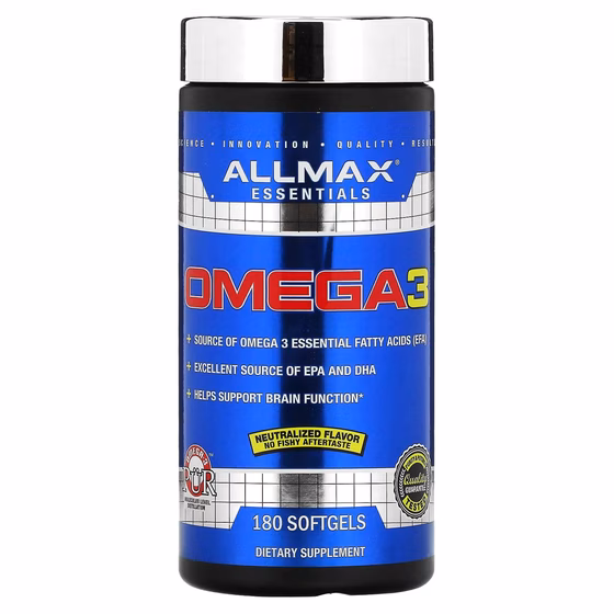 ALLMAX, Omega-3, 180 капсул