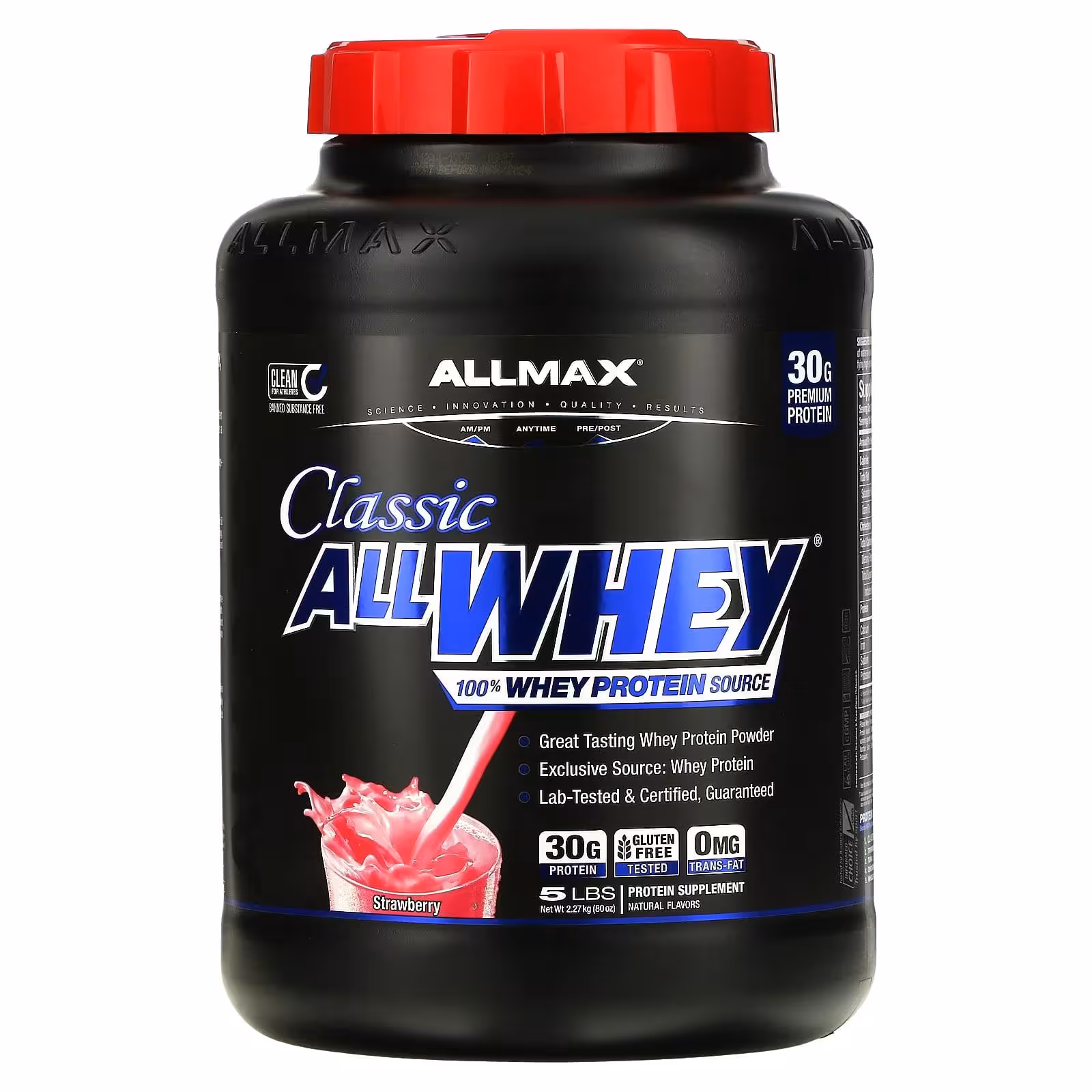 ALLMAX, Classic AllWhey, Strawberry, 2,27кг