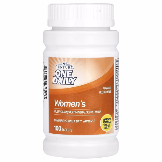 21st Century, One Daily, мультивитаминная и мультиминеральная добавка для женщин, 100 таблеток