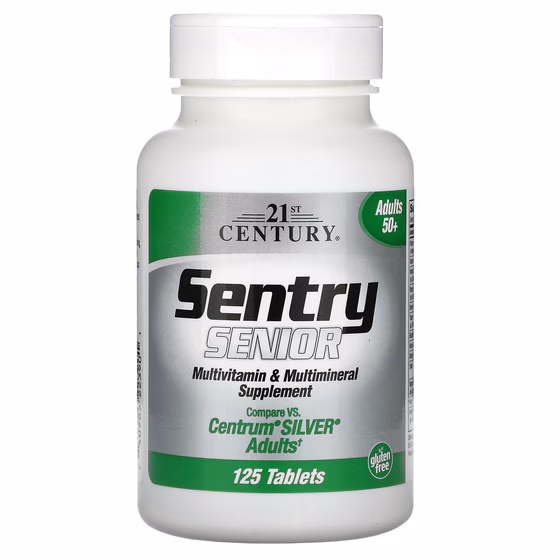 21st Century, Sentry Senior, мультивитаминная и мультиминеральная добавка, для взрослых от 50 лет, 1