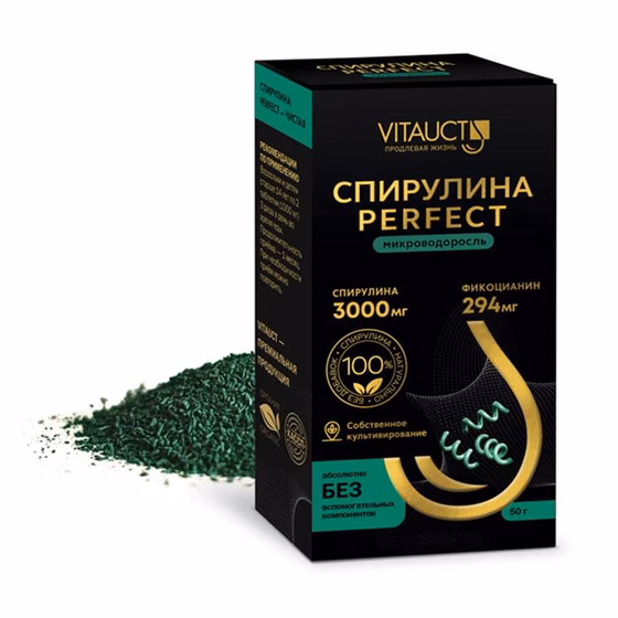 VITAUCT, Спирулина Perfect 3000 мг, гранулы