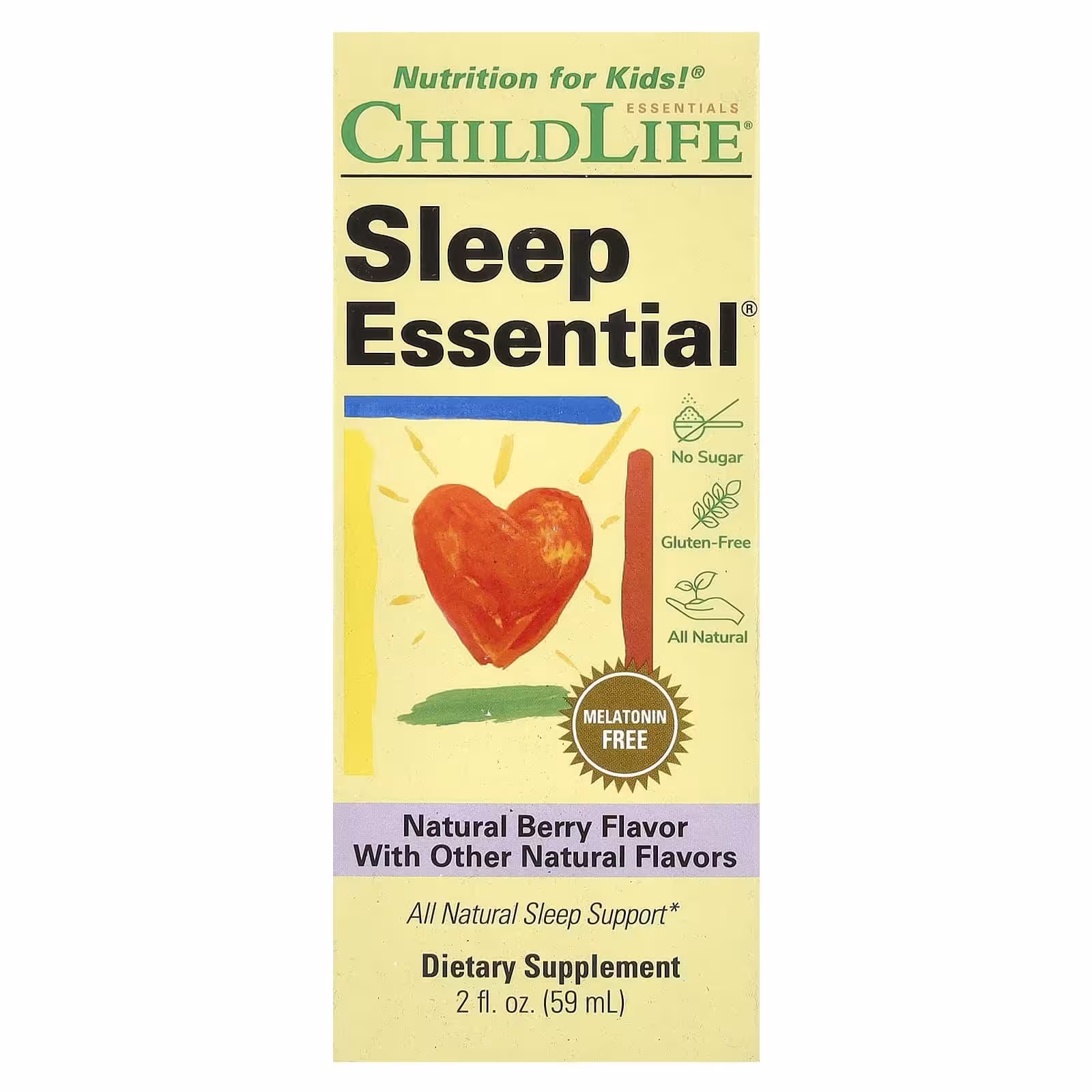 ChildLife Essentials, Kids, Sleep Essential®, натуральные ягоды, 59 мл (2 жидк. унц.)