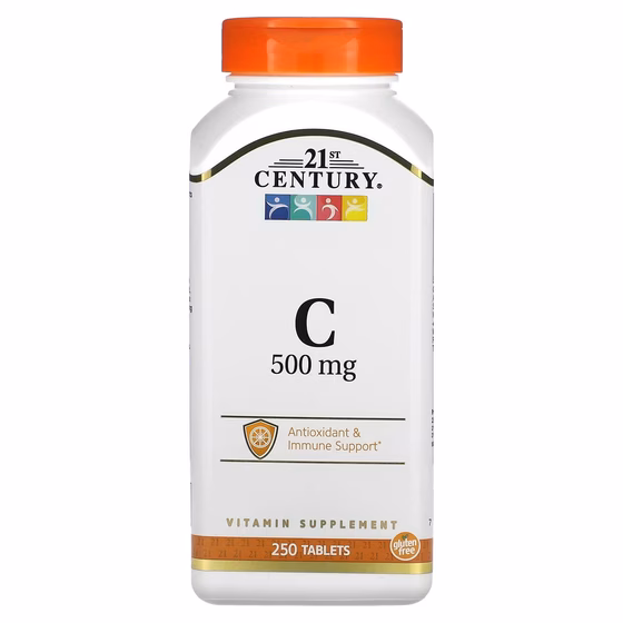 21st Century, Витамин C, 500 мг, 250 таблеток