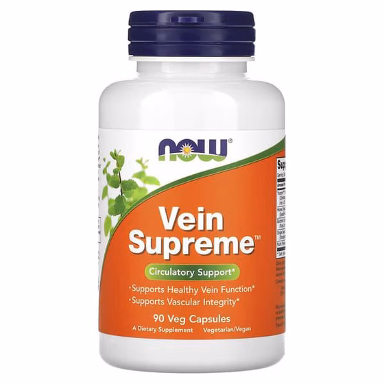NOW Foods, Vein Supreme, 90 растительных капсул