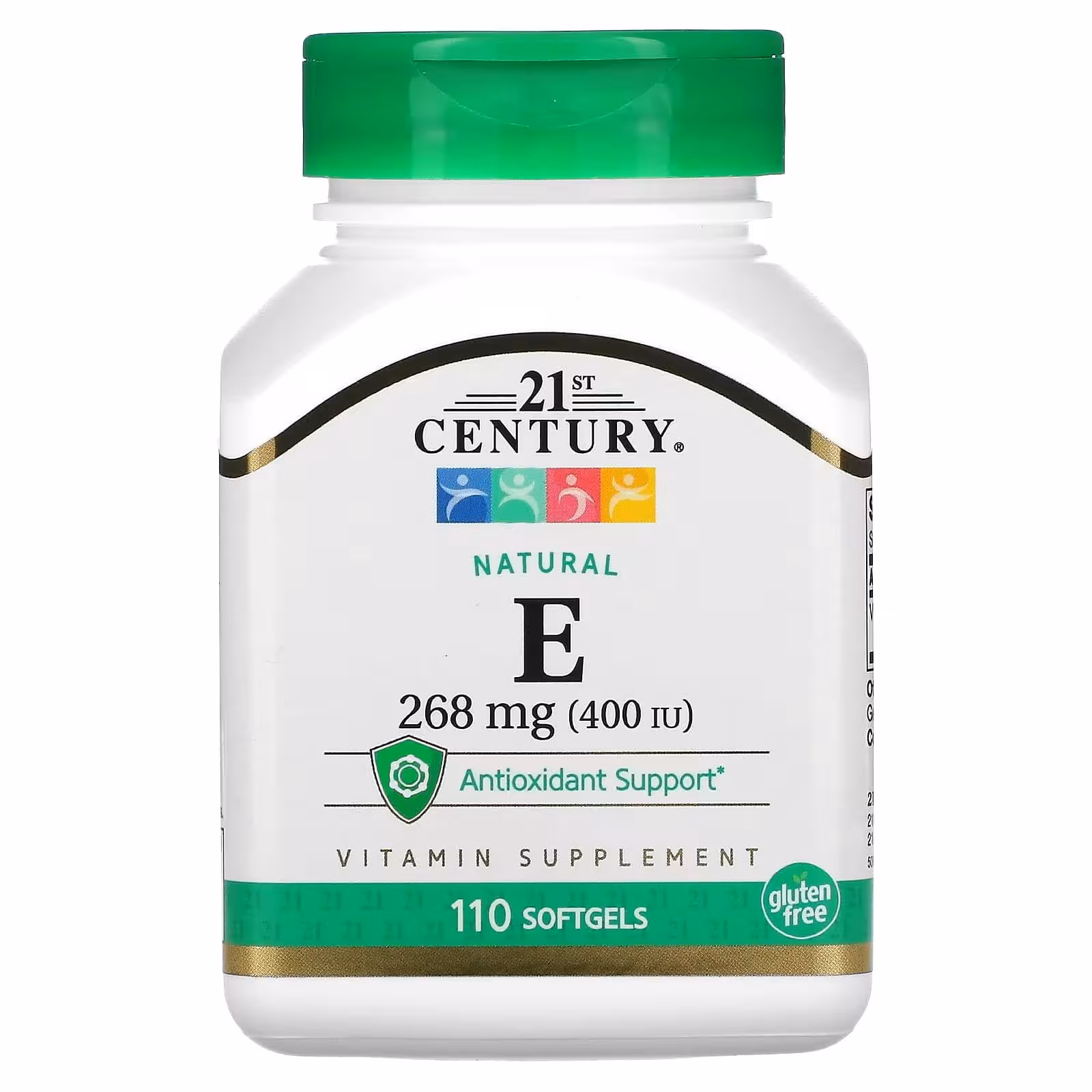 21st Century, Натуральный витамин E, 268 мг (400 МЕ), 110 мягких таблеток