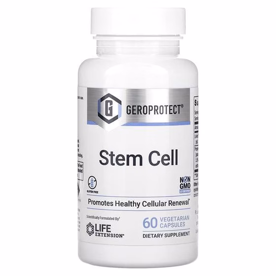 Life Extension, Geroprotect, Stem Cell, Для поддержания здоровья стволовых клеток, 60 вег. капсул