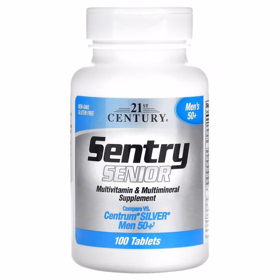 21st Century, Пищевая добавка с комплексом витаминов и минералов для мужчин старше 50 лет,100