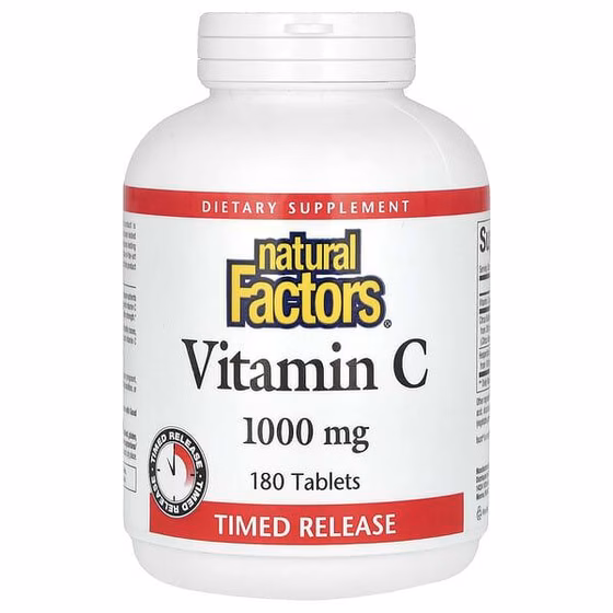 Natural Factors Vitamin C 1000 mg Time Release 180 Tablets