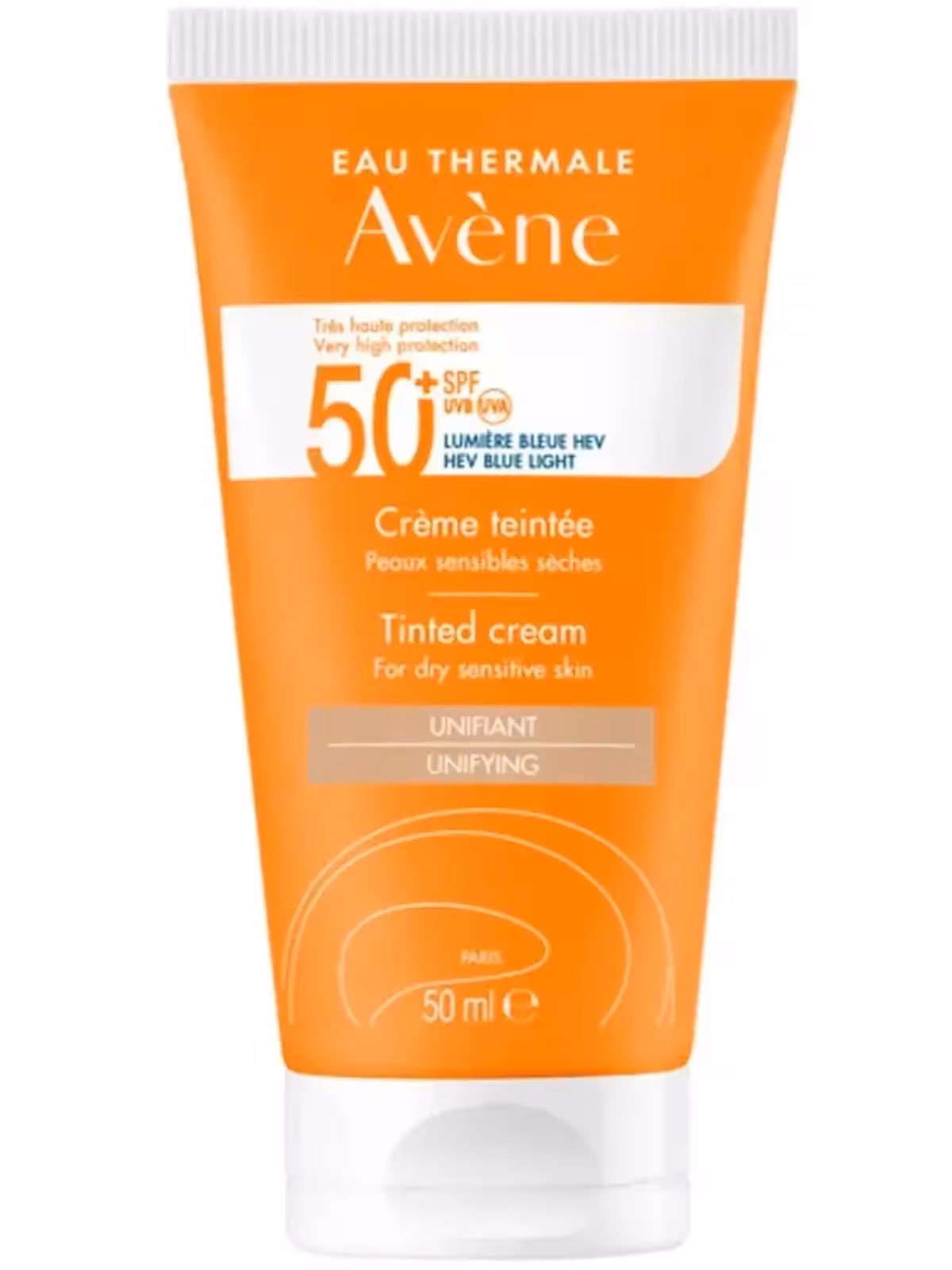 Avene, Солнцезащитный крем SPF 50+с тонирующим эффектом, 50мл