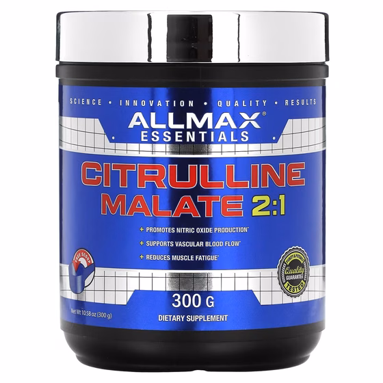 ALLMAX, Цитруллина малат, с нейтральным вкусом, 300 г