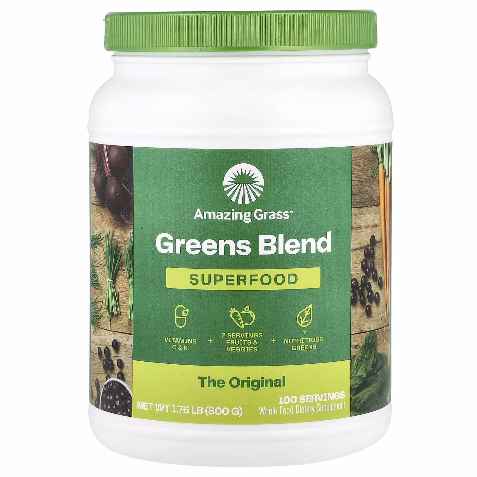 Amazing Grass, Green Superfood, The Original, 800 г (28,2 унции)