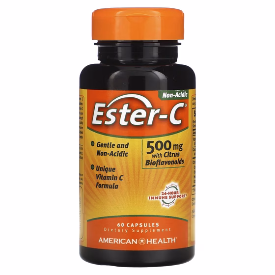 American Health, Ester-C, 500 мг, 60 капсул