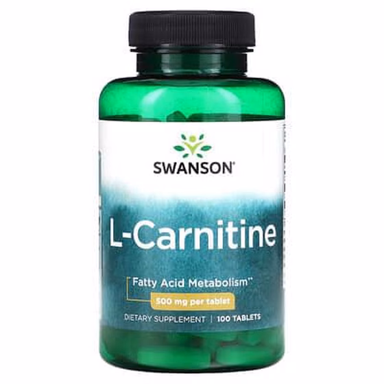 Swanson, L-карнитин, 500 мг, 100 таблеток