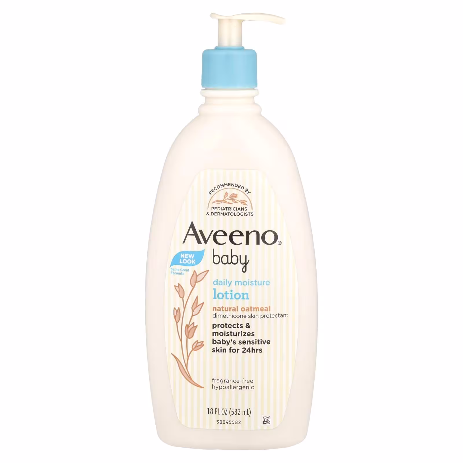 Aveeno, Baby, увлажняющий лосьон для ежедневного применения, без отдушки, 532 мл (18 жидк. унций)