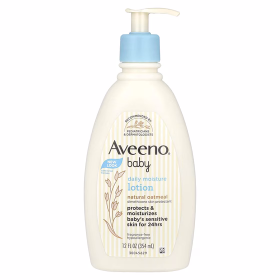 Aveeno, Baby, увлажняющий лосьон для ежедневного применения, для детей, без запаха, 354 мл