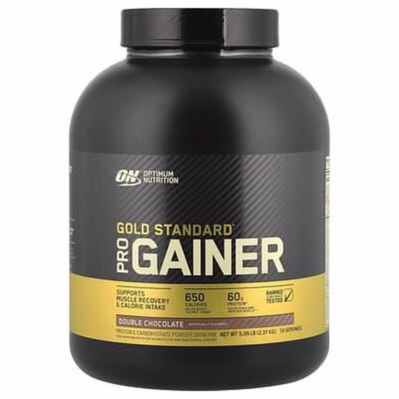 Optimum Nutrition, Gold Standard, Pro Gainer, двойной шоколад, 2,31 кг, 5 Lb