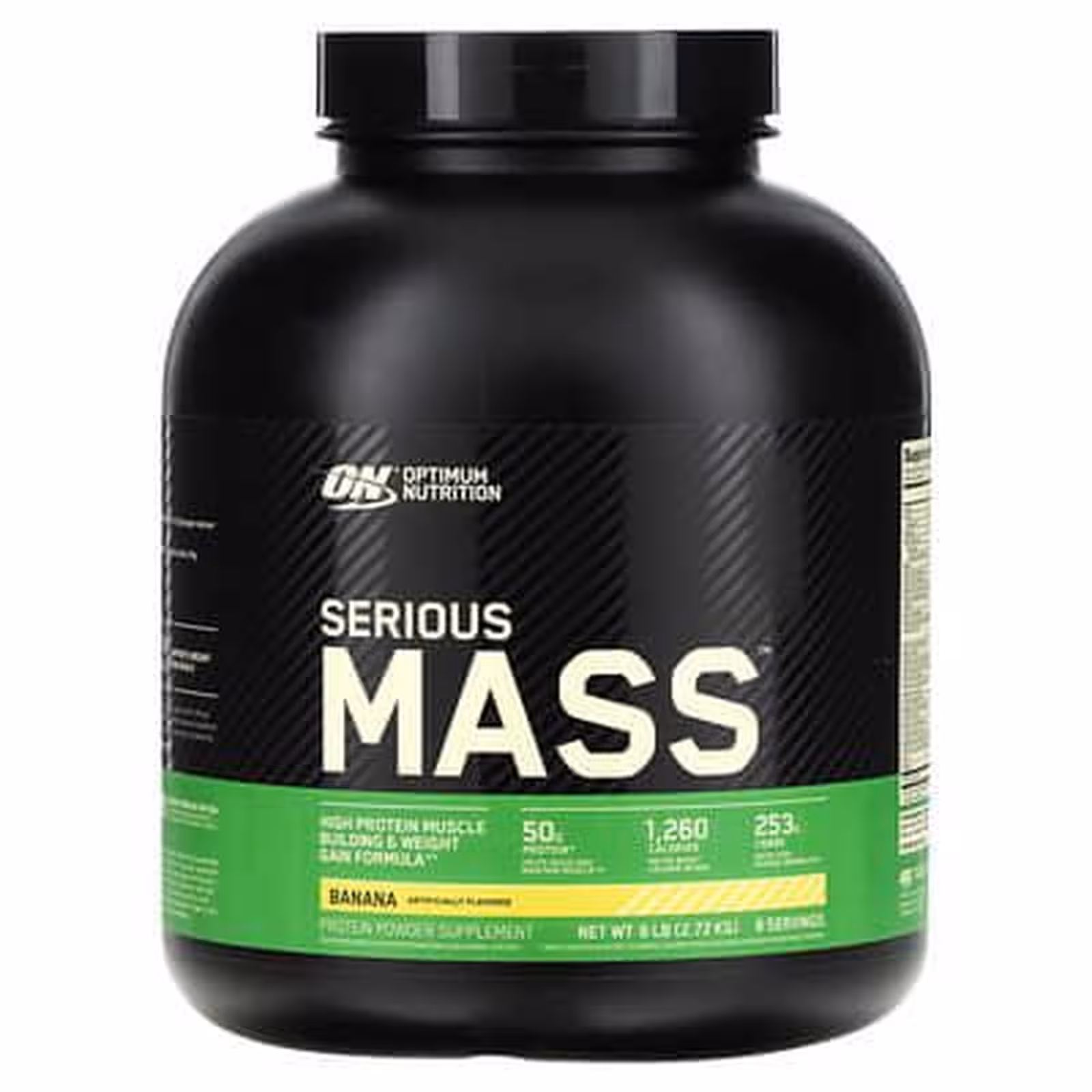 Optimum Nutrition, Serious Mass, Banana, 6lb, 2.72 кг