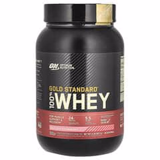 Optimum Nutrition, Gold Standard 100% Whey, сыворотка с насыщенным шоколадным вкусом, 907 г (2 фунта