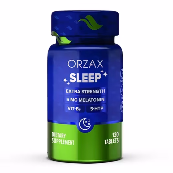 СЦ 20% ,Orzax,  Sleep, Мелатонин, 5 mg, 120 таблеток