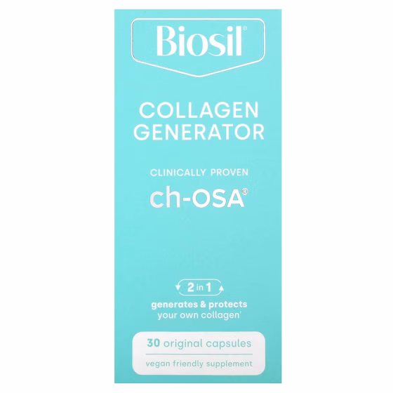 Biosil, Collagen Generator, средство для стимулирования производства коллагена, 30 оригинальных капс