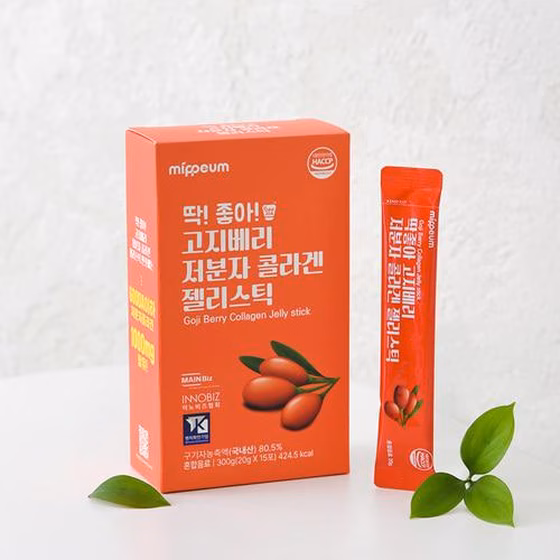 ШТУКА Mippeum Коллагеновое желе с ягодами годжи, 15 стиков
