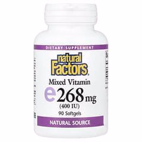 Natural Factors  комплекс E 400 МЕ, 90 капсул