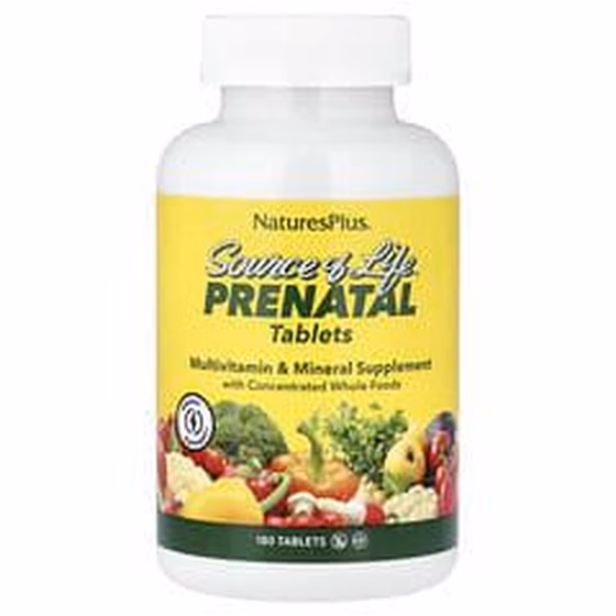 NaturesPlus, Source of Life, пренатальный комплекс, 180 таблеток